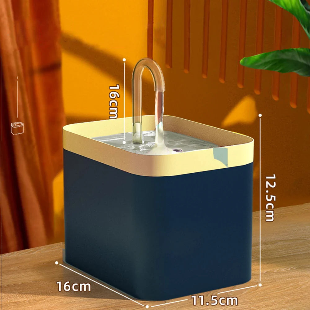 Ultra-Quiet Pet Water Fountain Auto Filter USB Electric Cat Dog Water Dispenser&Burnout Prevention Pump