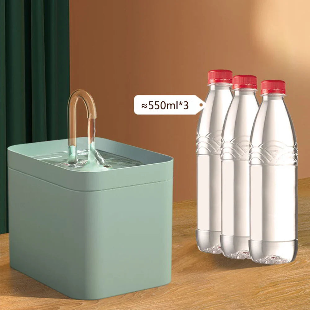 Ultra-Quiet Pet Water Fountain Auto Filter USB Electric Cat Dog Water Dispenser&Burnout Prevention Pump
