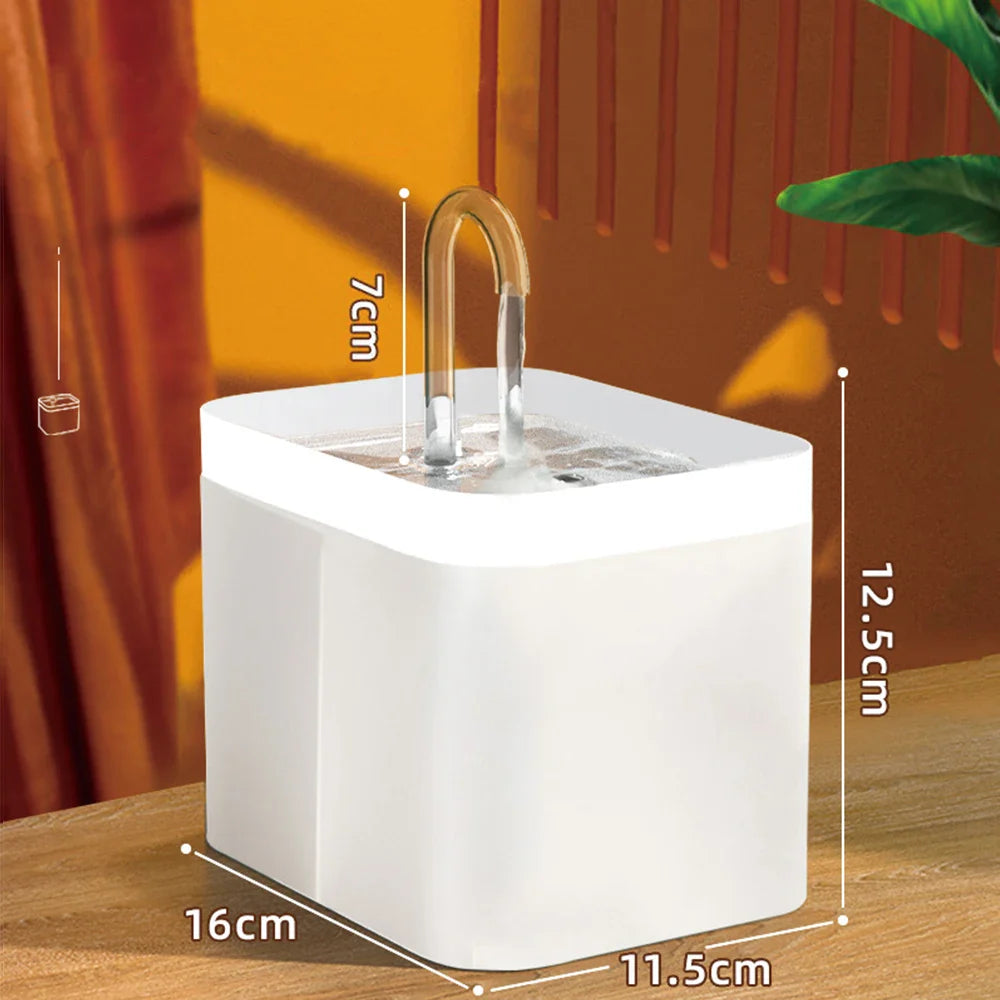 Ultra-Quiet Pet Water Fountain Auto Filter USB Electric Cat Dog Water Dispenser&Burnout Prevention Pump